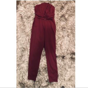Maroon Jumpsuit